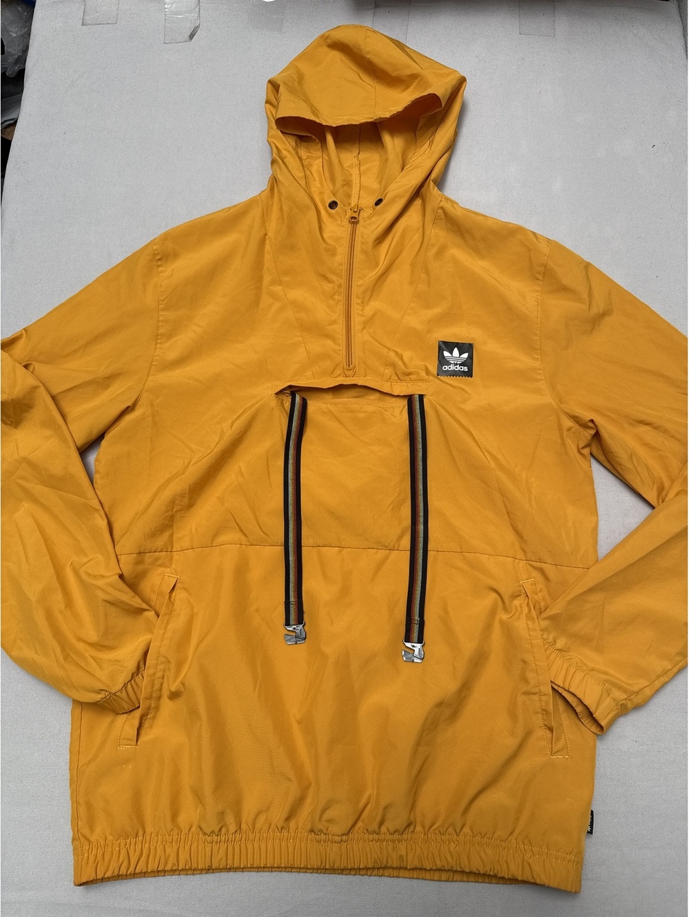 Adidas Skateboarding Hooded Windbreaker Pouch Wrap- S